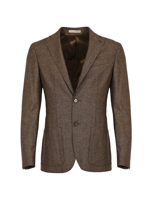 Giacca monopetto in lana Marrone Cc Corneliani | 26XZ23 2666384030